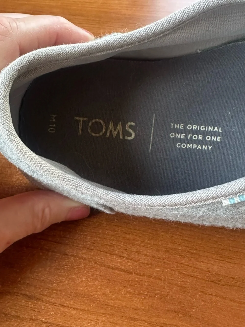 Toms Men's Gray Carlo Drizzle Felt Casual Lace-Up Sneakers Sz 10
